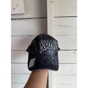 ML Caps US Army Hat Mens Faded Black Distressed Embroidered Adjustable Ball Cap